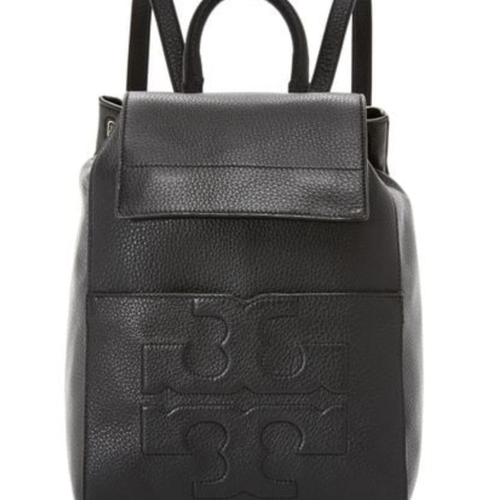 Tory Burch Black Leather Backpack